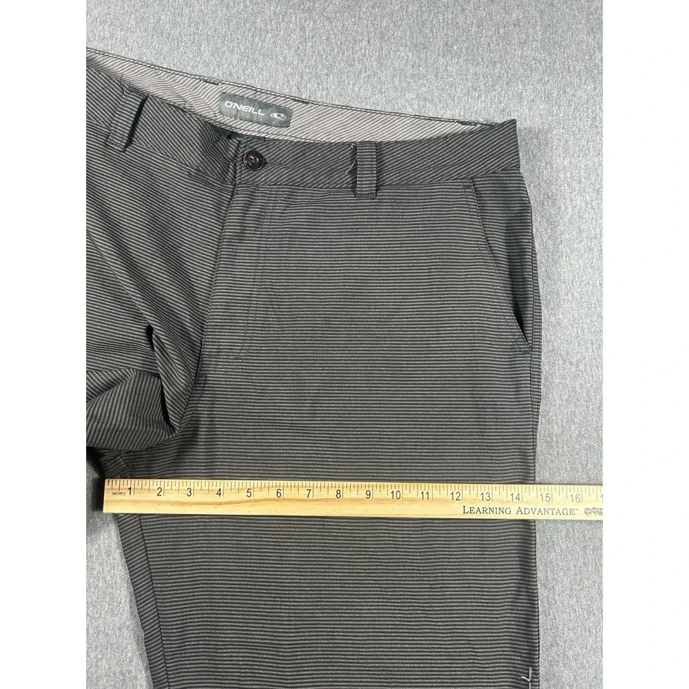 O'Neill Men's Size 38 GrayPinstripe‎ Chino WalkingShorts